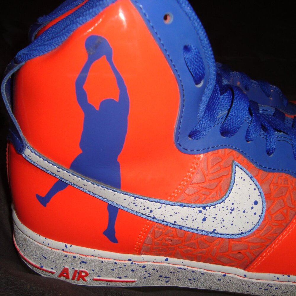 Nike Air Force 1 High Sheed CMFT Premium RW QS Sz 9.5 Pre-Owned NO BOX NY Knicks - Picture 2 of 13